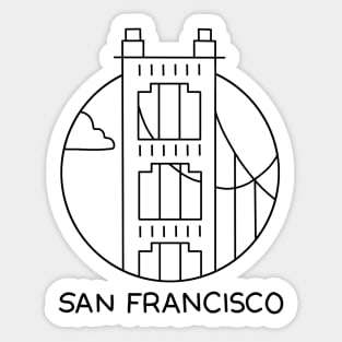 Golden Gate Bridge Sticker